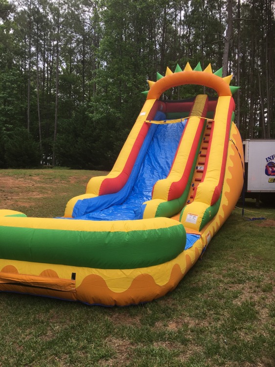 18 Ft Dino Wet Slide #411