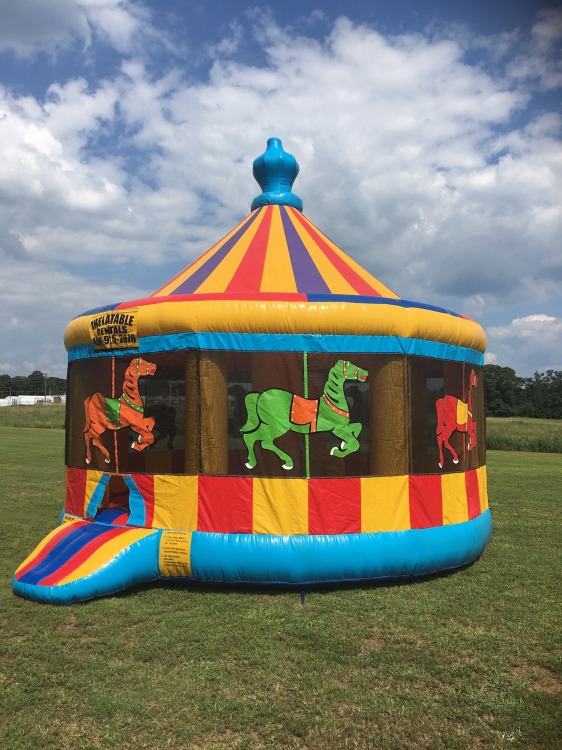 Merry go round bounce house -#111