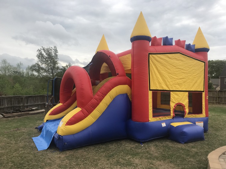 Castle With Slide Primary Dry - #203A