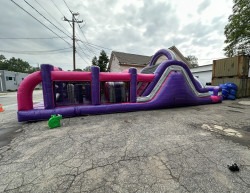 IMG 8499 1686241276 45 Ft Pink & Purple Obstacle/ Slide #510