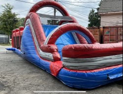 45 Ft Red & Blue Obstacle/ Slide #511