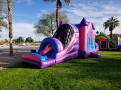 20620bounce20slide 1734469994 Castle w slide PINK PURPLE DRY #206A (Obstacle)