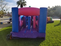 20620jumpy20racer 1734469994 Castle w slide PINK PURPLE DRY #206A (Obstacle)