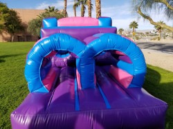 20620obstacle20jumpy 1734469995 Castle w slide PINK PURPLE DRY #206A (Obstacle)