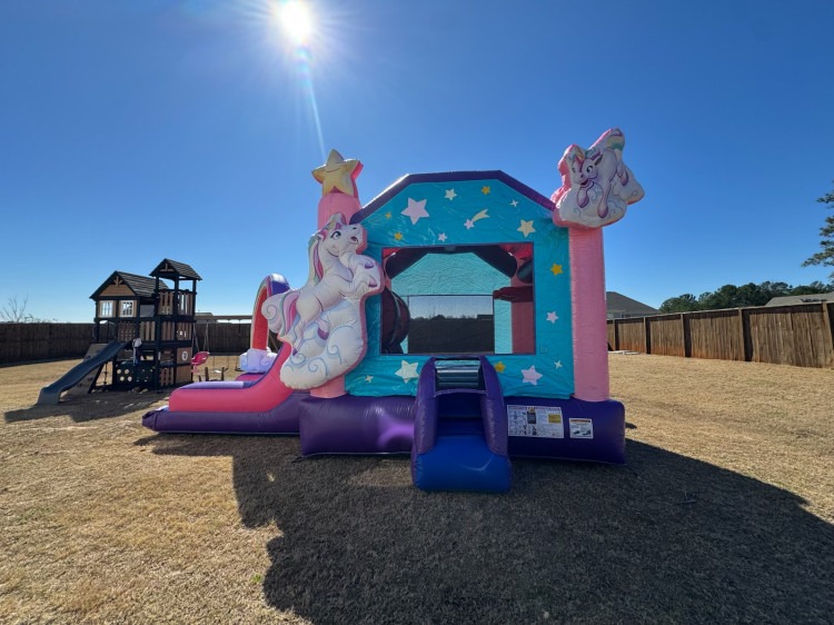 Unicorn Castle with Slide #204A