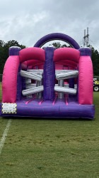 IMG 0025 1763137080 45 Ft Pink & Purple Obstacle/ Slide #510