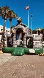 Castle with slide Jurassic Park  Green -#214