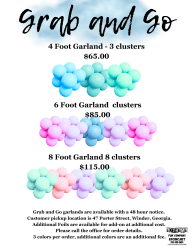 Grab n Go Balloon Garland 4ft